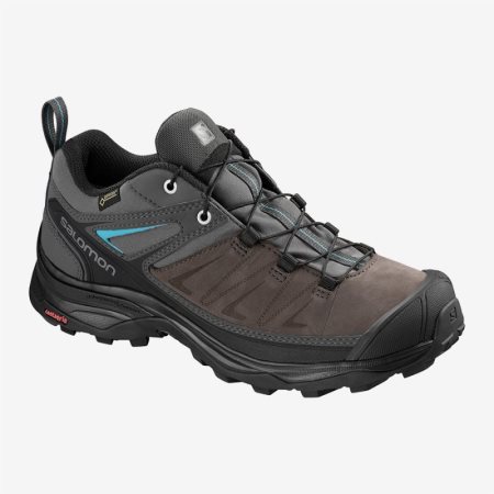 Salomon X ULTRA 3 LTR GTX W Womens Hiking Shoes Brown UK QBTZ